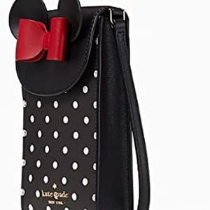 disney x kate spade new york minnie mouse north south flap phone crossbody